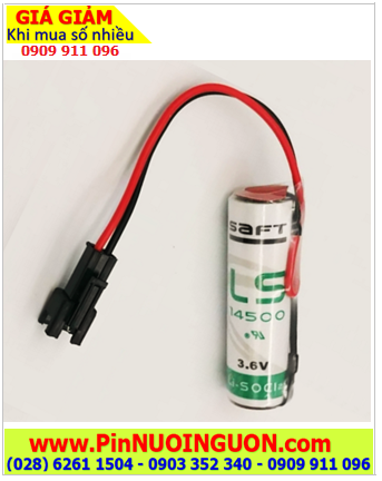 Saft LS14500 (ZẮC CẮM), Pin nuôi nguồn PLC Saft LS14500 lithium 3.6V AA2600mAh _Xuất xứ PHÁP